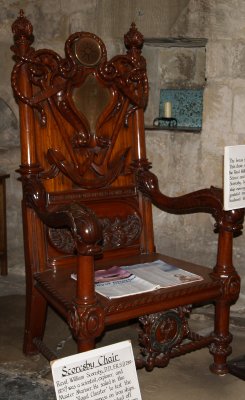 The Scoresby chair in St Mary's Church.
