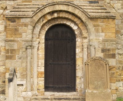 The Norman south door.