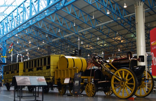 National Railway Museum York A 1934 full size replica of the ROCKET, the 0-2-2 steam locomotive built in 1829 by Stephenson for the famous Rainhill trials of the Liverpool & Manchester Railway York NRM
