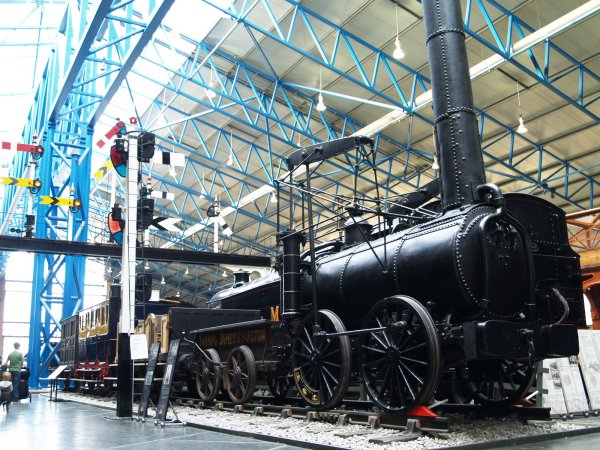 THE AGENORIA 0-4-0 built by the Foster Rastrick & Co. Stourbridge 1829, in the National Railway Museum York