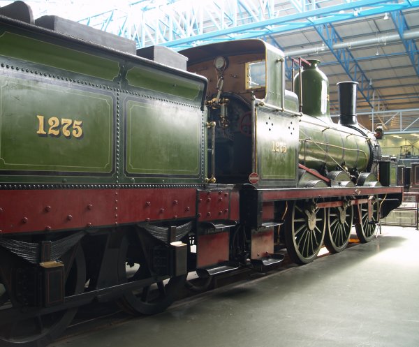 NER 0-6-0 Class 1001, locomotive 1275 built at Darlington in 1874. It is Bouch design for the Stockton and Darlington Railway. York NRM