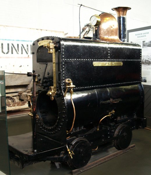 National Railway Museum York The Crewe Works PET is a small 0-4-0 18 inch narrow gauge locomotive that spent its 64 year working life from 1865 to 1929 moving railway parts and materials around the maze of foundries, boiler shops and wheeling sheds of London & North Western Railway's Crewe Locomotive and Carriage Works. Its small size allowed easy access to all parts of the works! York NRM