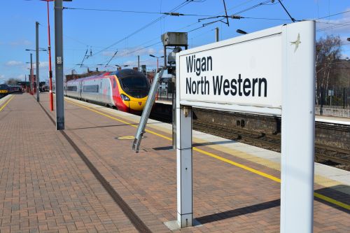 trainspotting at Wigan North Western Station