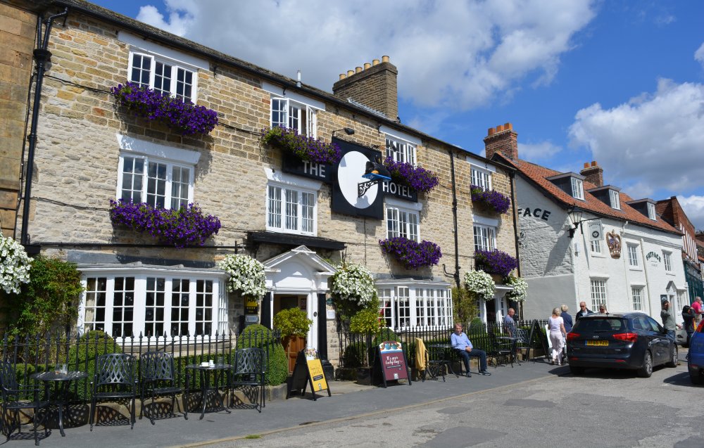 handsome building of the Black Swan Inn Helmsley, North Yorkshire
