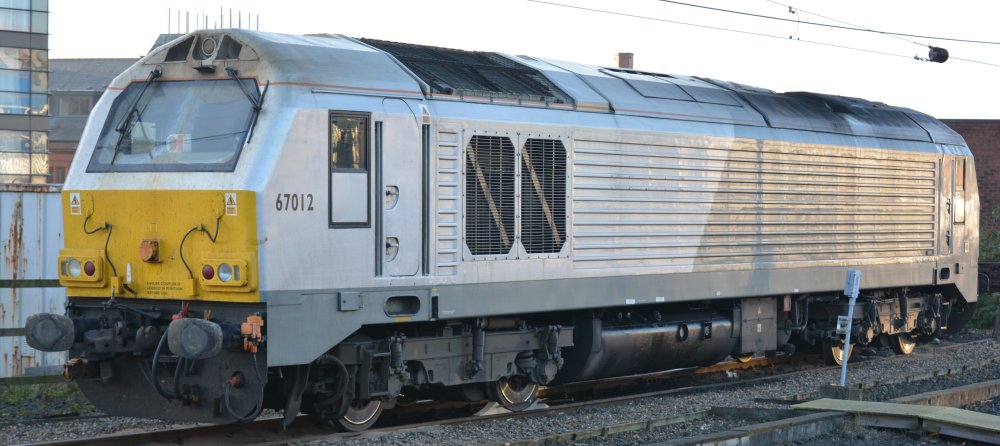 Class 67 locomotive 67012, Newcastle station