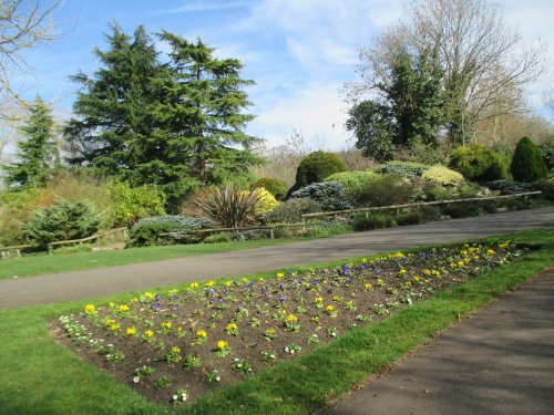 flower beds Knighton Park, Leicester