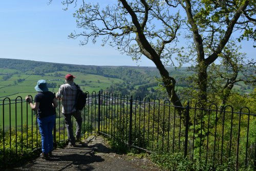 The Victorian Rock Viewing Platform Nidderdale Pateley Bridge circular walk via Glasshouses & River Nidd