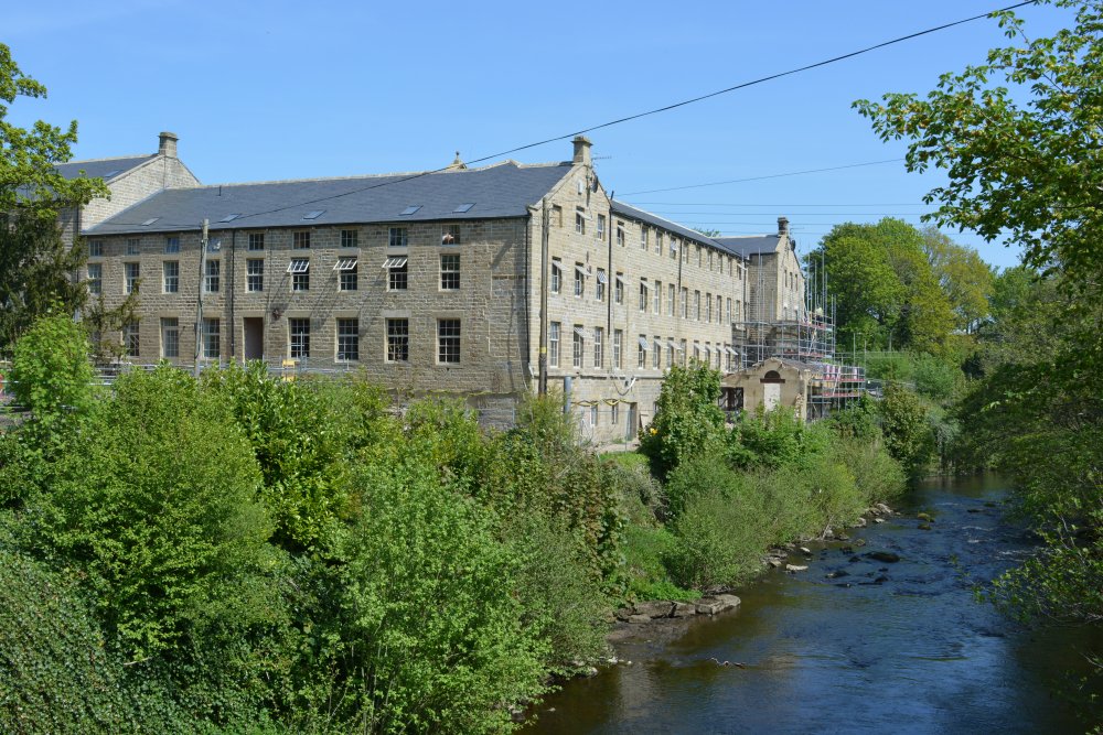 Glasshouses Mill development Pateley Bridge circular walk via Glasshouses & River Nidd