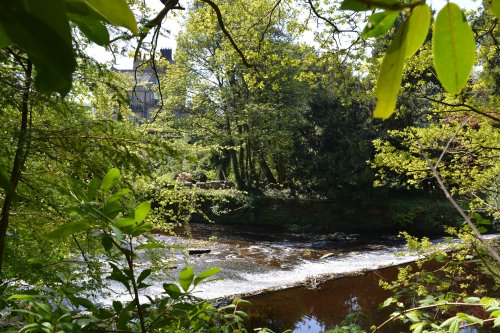 Castlestead weir Pateley Bridge circular walk via Glasshouses & River Nidd