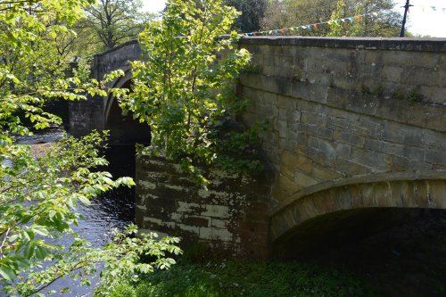 road bridge Pateley Bridge circular walk via Glasshouses & River Nidd