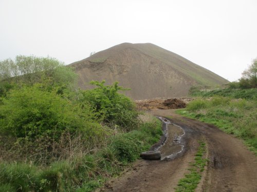 Kilton Hill mine shale tip A walk from Moorsholm Village to Kilton Castle, industrial archaeology, Cleveland, north-east England