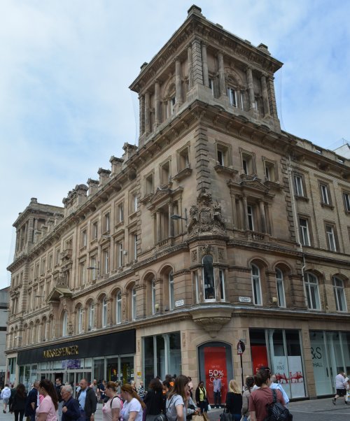 Liverpool departmental store Marks and Spencer corner of Church Street & Basnett Street