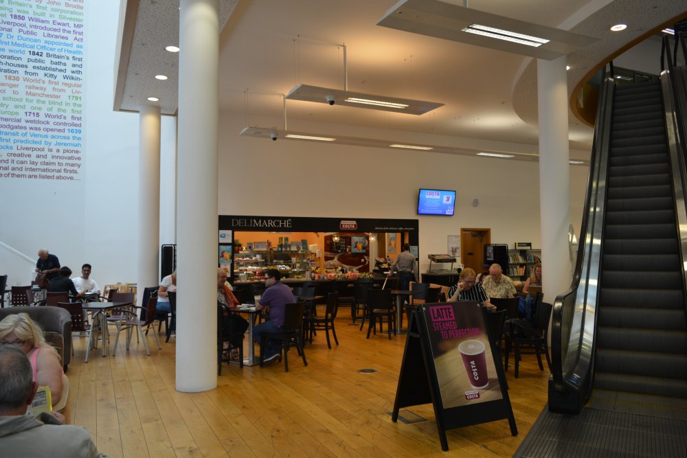 Deli Marche cafe restaurant Liverpool Central Library