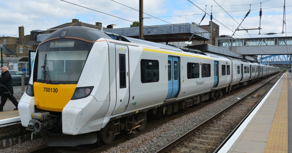 trainspotting Peterborough station Class 700 Thameslink Peterborough to Horsham