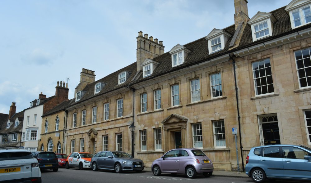 Grand houses in St Mary's Street Stamford, Lincolnshire