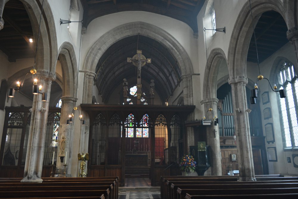 rood screen chancel arch St Mary's Church Stamford, Lincolnshire