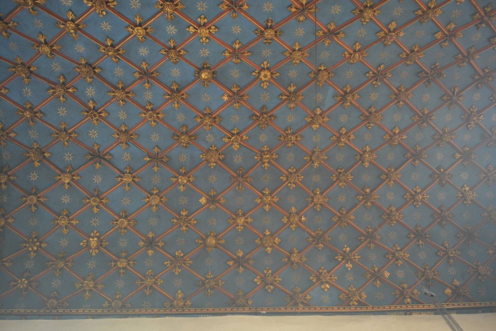 decorated ceiling of the nave St Mary's Church Stamford, Lincolnshire