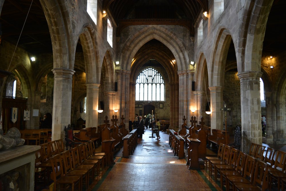 the nave of Parish Church of St Mary Wirksworth, Derbyshire the nave of Parish Church of St Mary Wirksworth, Derbyshire