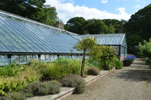 glasshouse of Mulgrave Estate Gardens, North Yorkshire