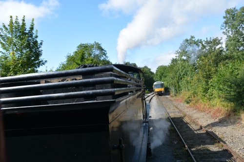 Passing loop at Constable Burton Wensleydale Railway, North Yorkshire