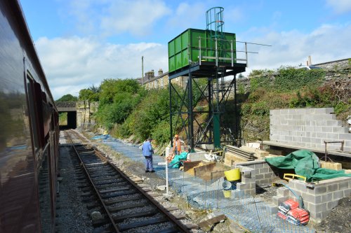 Water tower Leyburn Wensleydale Railway, North Yorkshire