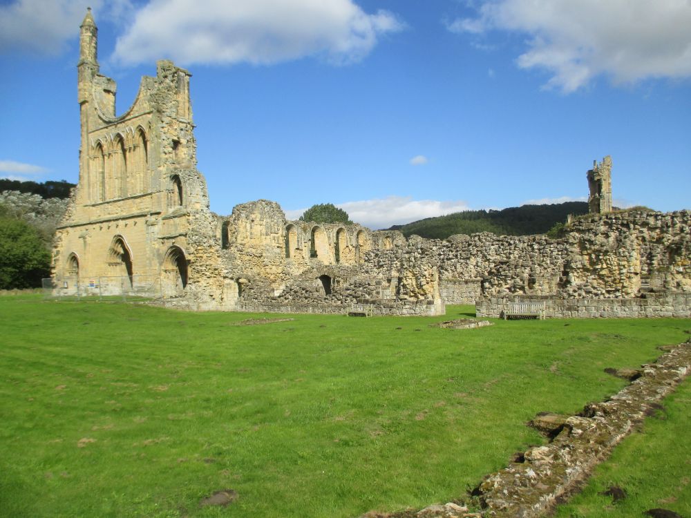 General view of Byland Abbey Ryedale North Yorkshire