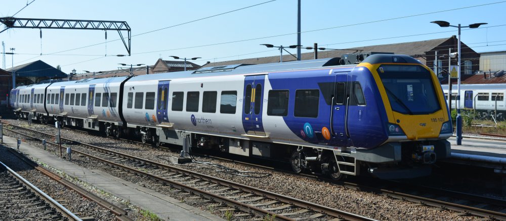 Trainspotting at Doncaster Station trainspotting at Doncaster station Northern Class 195 DMU