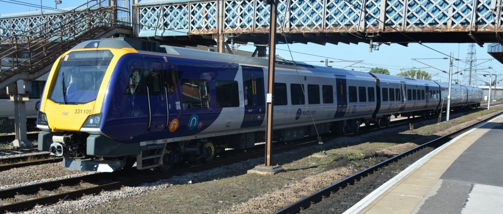 Class 331 EMU 331105 for Northern service from Doncaster