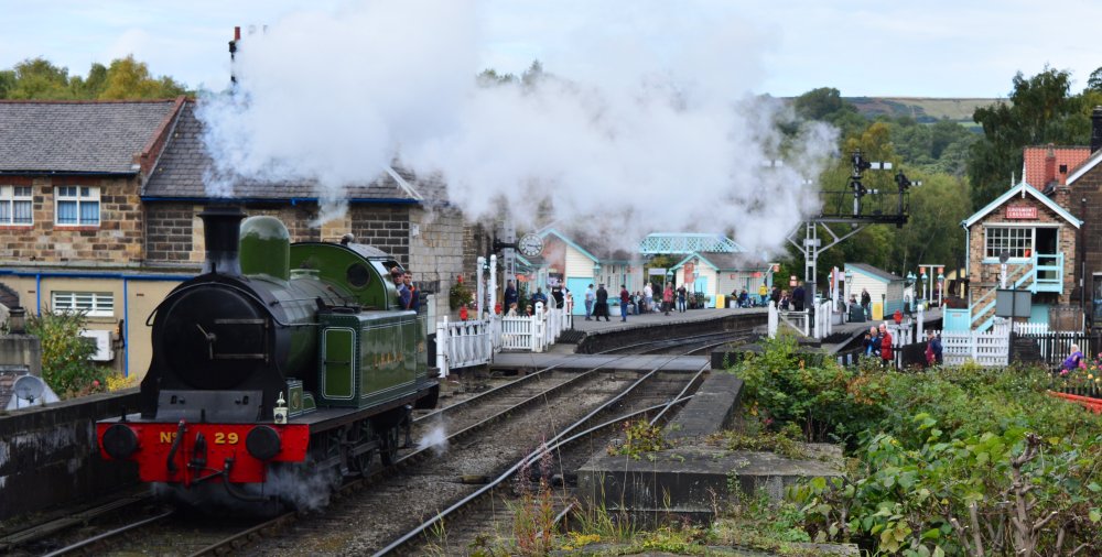running light at Grosmont NYMR Lambton Tank engine No 29