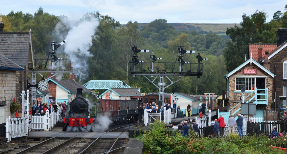 demonstration freight train Grosmont NYMR Lambton Tank engine No 29