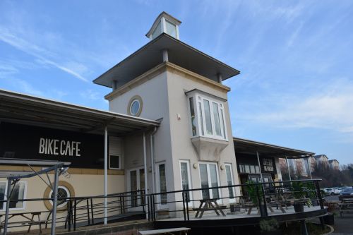 The HUB Bike Cafe, Ouseburn, quayside, River Tyne, Newcastle