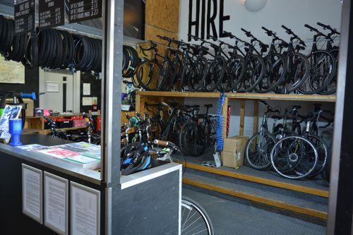 The HUB Bike Cafe, Ouseburn, quayside, River Tyne, Newcastle