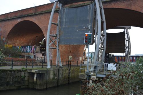 Flood defences Ouseburn River, River Tyne, Newcastle-Upon-Tyne