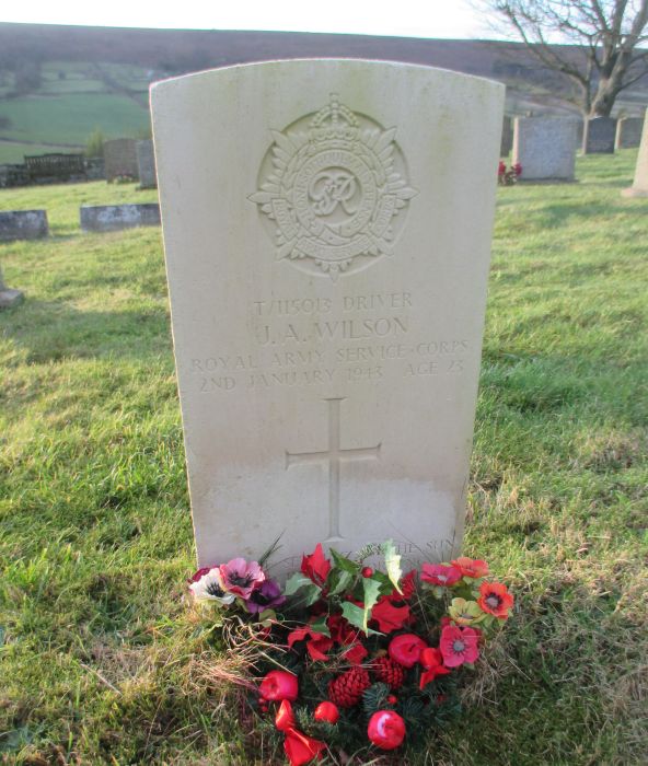 J A Wilson, Commonwealth War Grave, St Hilda's Church, Danby, England