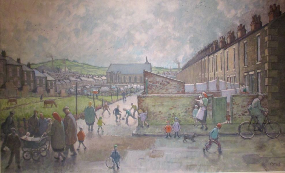 painting by artist Norman Cornish, Pit Painter school