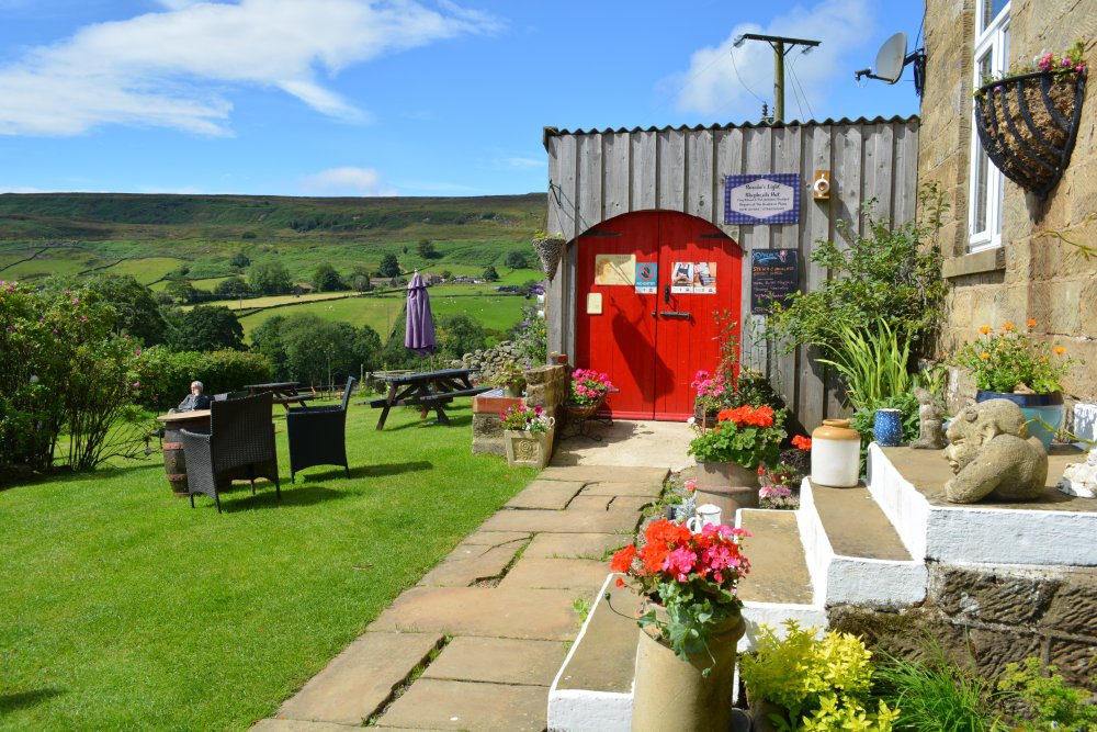 Dale Head Farm Tea Garden for a nice 'cafe' stop Rosedale Circuit Walk, North Yorkshire, England