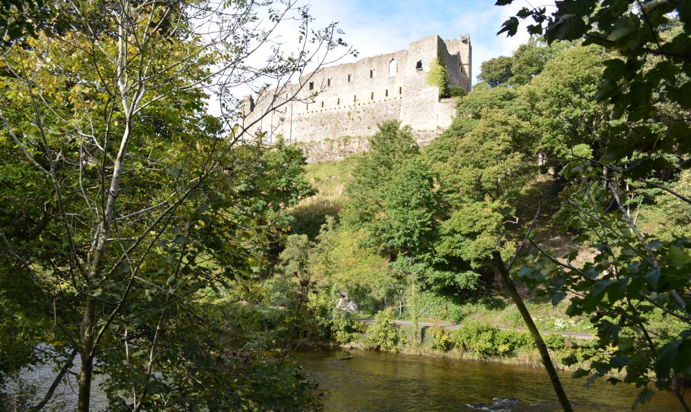 Richmond Castle above the River Swale