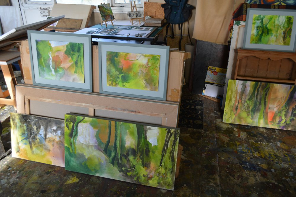 2020 studio work by the landscape artist Peter M Hicks, Danby, North Yorkshire, England
