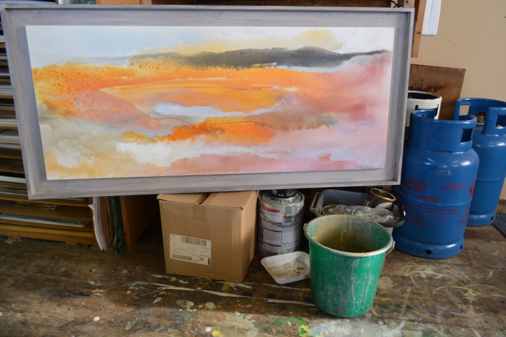 2020 studio work by the landscape artist Peter M Hicks, Danby, North Yorkshire, England