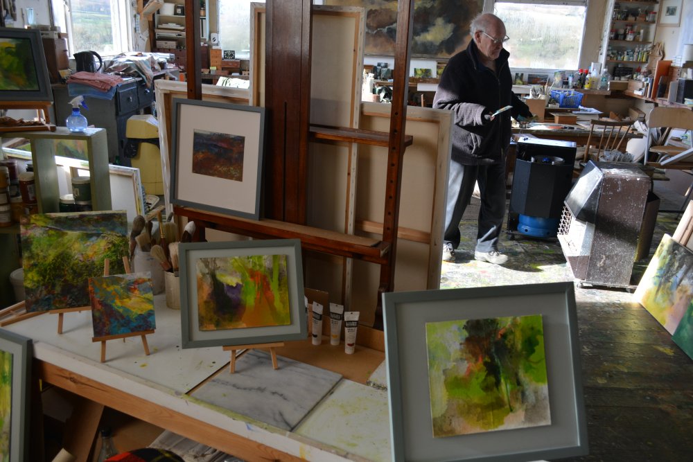 2020 studio work by the landscape artist Peter M Hicks, Danby, North Yorkshire, England