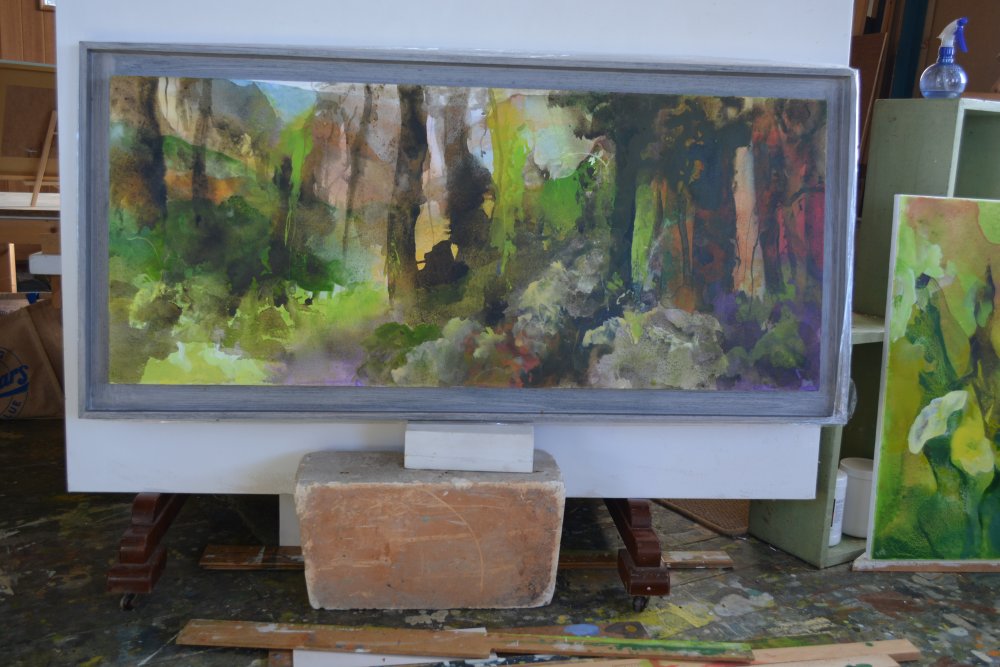 2020 studio work by the landscape artist Peter M Hicks, Danby, North Yorkshire, England