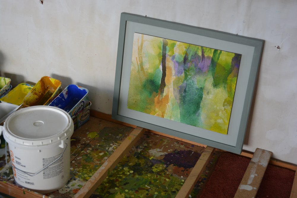 2020 studio work by the landscape artist Peter M Hicks, Danby, North Yorkshire, England