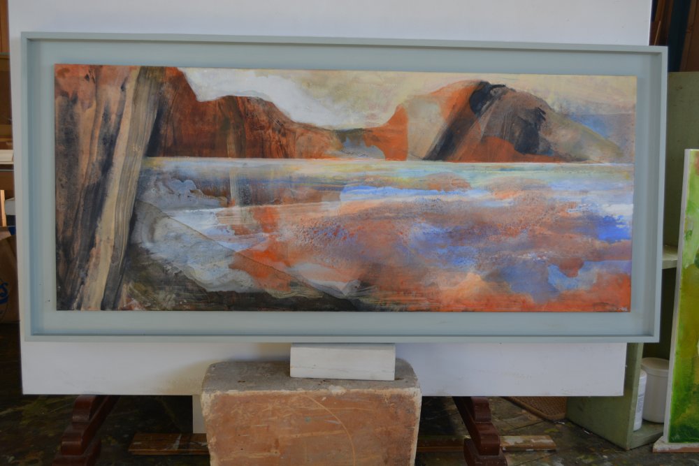 2020 studio work by the landscape artist Peter M Hicks, Danby, North Yorkshire, England