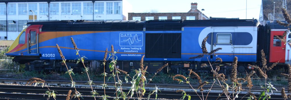 Class 43 power unit 43052 used by D.A.T.S. Railway Testing & Consultancy, at Leicester UK Rail Leasing