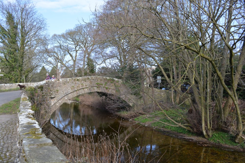 The 2nd bridge downstream from the old mill, you join the B6160 at this point., West Burton, Wensleydale, North Yorkshire