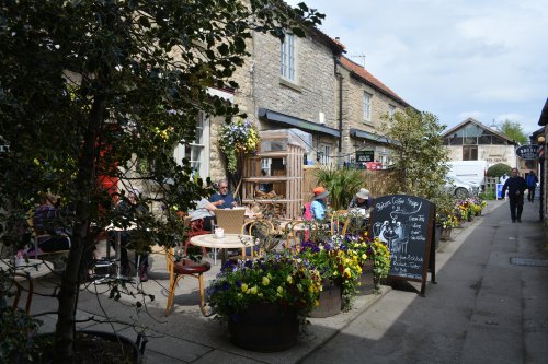 Porters Coffee shop B&B cafe tables Helmsley, North Yorkshire