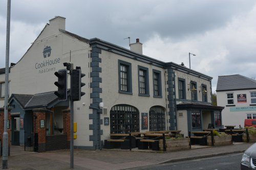 The Cookhouse pub and carvery in Rainhill Village, Prescot, Merseyside, not that much changed.