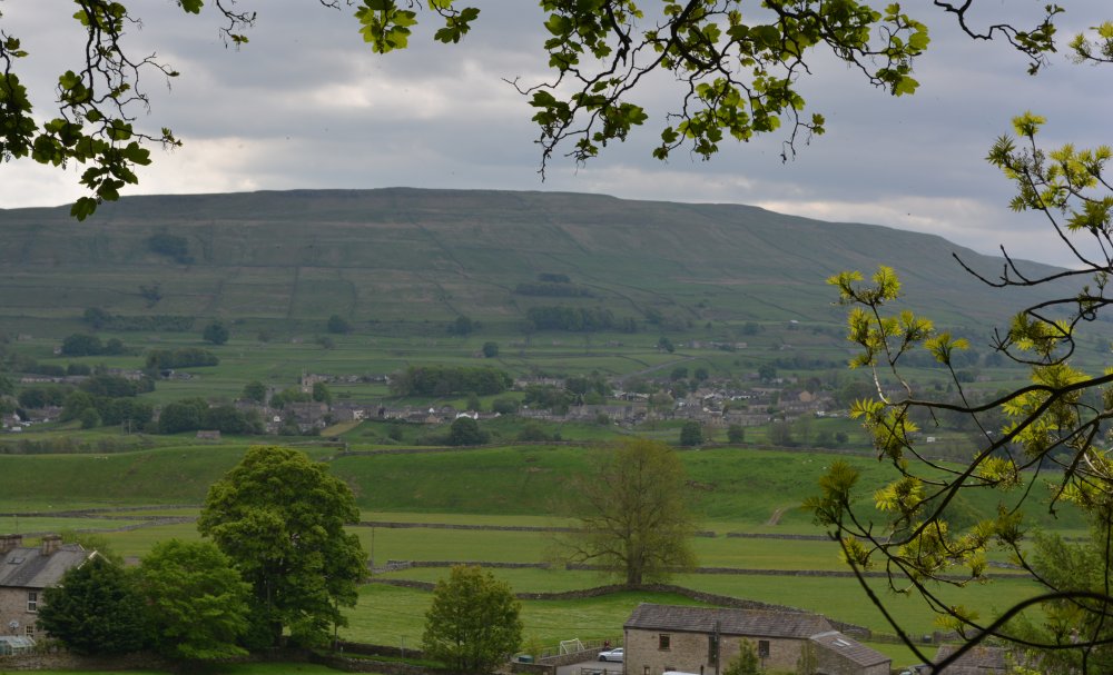 The view from the Hardraw Force walk across Upper Wensleydale to Hawes Circular walk from Hawes to Hardraw Force