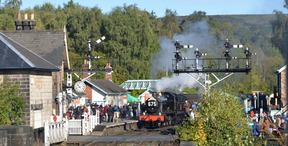 4953 PITCHFORD HALL departing from Grosmont with an NYMR service to Pickering