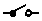electrical circuit symbol for an open switch